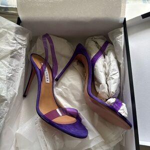 Aquazurra Purple High Heels